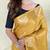 Yellow Color Zari Weaving Work Silk Saree