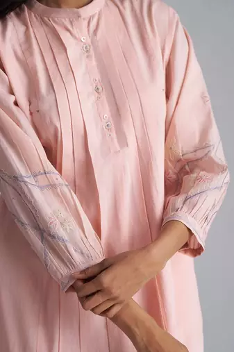 Baby rose quartz mul-mul co-ord set