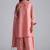Coral almond chanderi kurta set