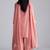Coral almond chanderi kurta set