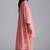 Coral almond chanderi kurta set