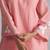 Coral almond chanderi kurta set