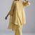 Jojoba yellow chanderi kurta set