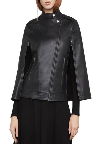 Women's genuine lambskin leather motorcycle slim fit designer biker jacket-ce-202