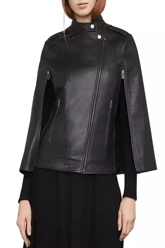Women's genuine lambskin leather motorcycle slim fit designer biker jacket-ce-202