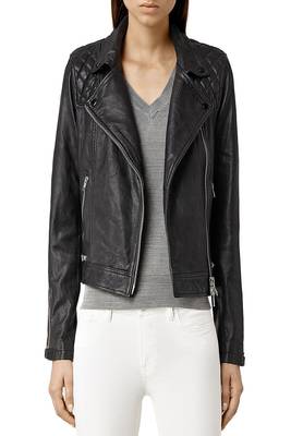 women's genuine lambskin leather biker jacket classic moto zip style original 2