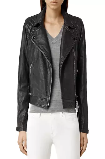 women's genuine lambskin leather biker jacket classic moto zip style original