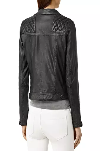 women's genuine lambskin leather biker jacket classic moto zip style original