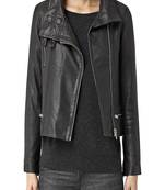 women's genuine lambskin leather biker jacket classic moto zip style high quality