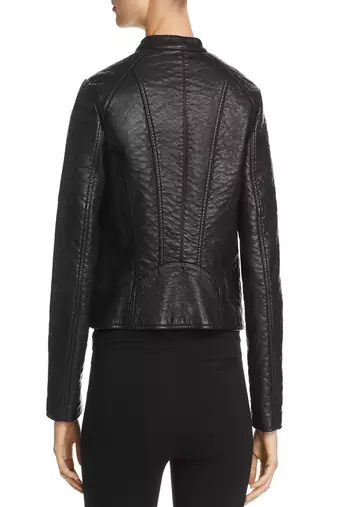 women's genuine lambskin leather biker jacket classic moto zip style fine