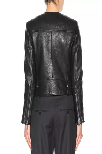 women's genuine lambskin leather biker jacket classic moto zip style fine