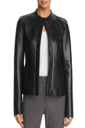women's genuine lambskin leather biker jacket classic moto zip style pro