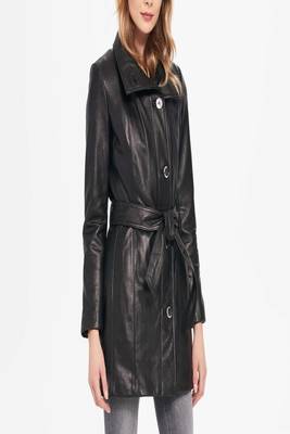 women's genuine lambskin leather biker jacket classic moto zip style featured 1