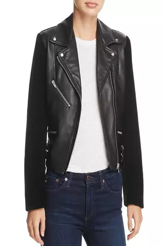 Women's genuine lambskin leather motorcycle slim fit designer biker jacket-ce-213