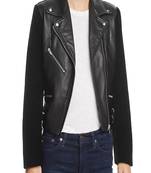 women's genuine lambskin leather biker jacket classic moto zip style premium premium