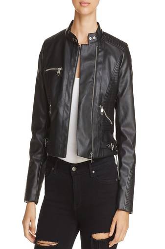 Women's genuine lambskin leather motorcycle slim fit designer biker jacket-ce-214
