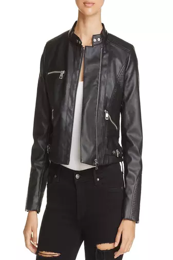 Women's genuine lambskin leather motorcycle slim fit designer biker jacket-ce-214