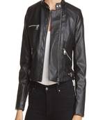 women's genuine lambskin leather biker jacket classic moto zip style premium exclusive