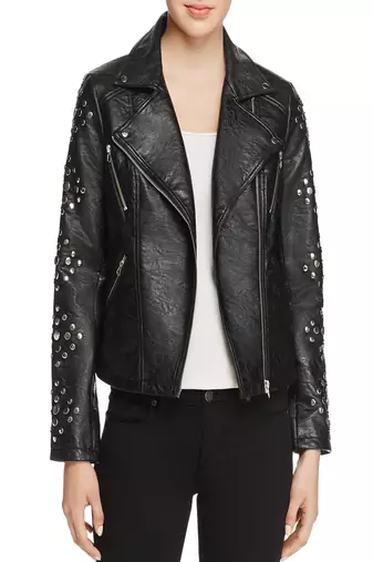 Women's genuine lambskin leather motorcycle slim fit designer biker jacket-ce-216