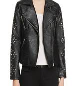 women's genuine lambskin leather biker jacket classic moto zip style premium stylish
