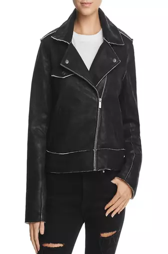 women's genuine lambskin leather biker jacket classic moto zip style premium stylish
