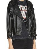 women's genuine lambskin leather biker jacket classic moto zip style premium authentic