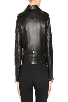 women's genuine lambskin leather biker jacket classic moto zip style premium authentic 3
