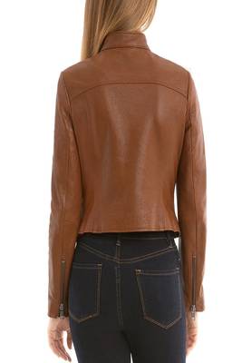 women's genuine lambskin leather biker jacket classic moto zip style premium genuine 4