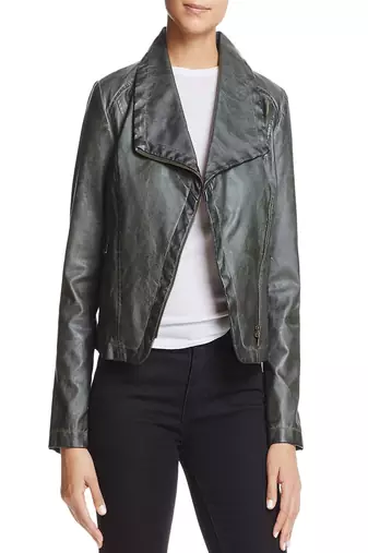 Women's genuine lambskin leather motorcycle slim fit designer biker jacket-ce-220