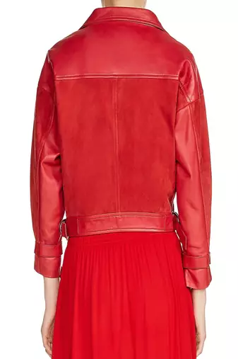 women's genuine lambskin leather biker jacket classic moto zip style premium elegant