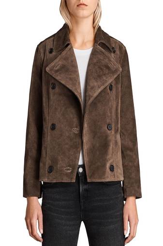 Women's suede genuine lambskin leather motorcycle slim fit designer biker jacket-ce-222