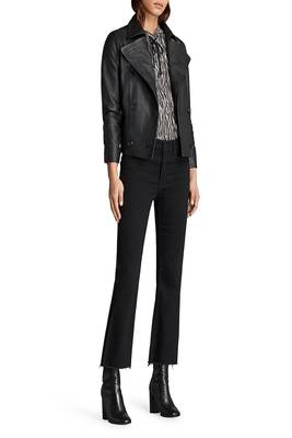 women's genuine lambskin leather biker jacket classic moto zip style premium sophisticated 4
