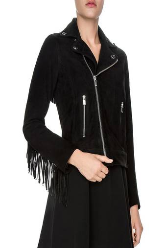 Women's genuine lambskin leather jacket motorcycle slim fit designer biker jacket-ce-228