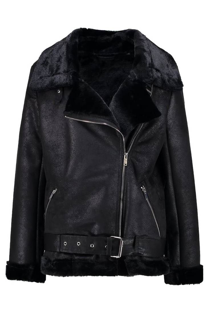 Women's genuine lambskin leather motorcycle slim fit designer fur biker jacket-ce-231