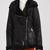 Women's genuine lambskin leather motorcycle slim fit designer fur biker jacket-ce-231