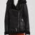 Women's genuine lambskin leather motorcycle slim fit designer fur biker jacket-ce-231