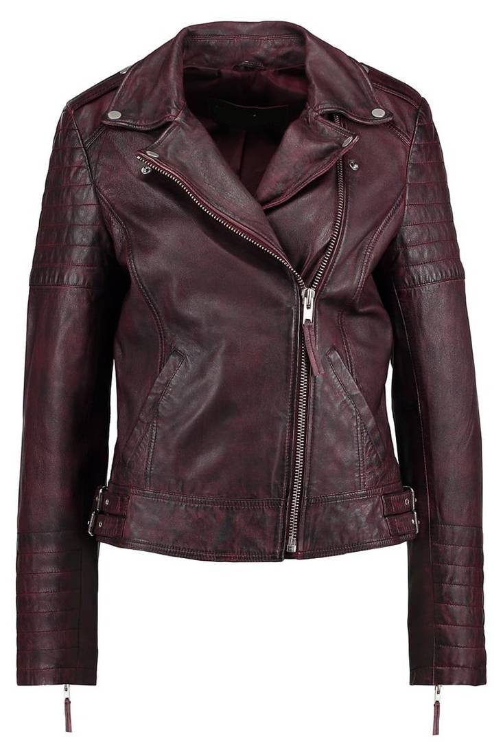 Women's genuine lambskin leather jacket motorcycle slim fit designer biker jacket-ce-232