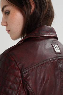 women's genuine lambskin leather biker jacket classic moto zip style premium signature 2