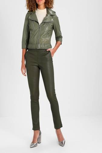 Women's genuine lambskin leather jacket motorcycle slim fit designer biker jacket-ce-234