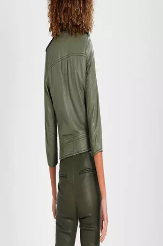 women's genuine lambskin leather biker jacket classic moto zip style premium special