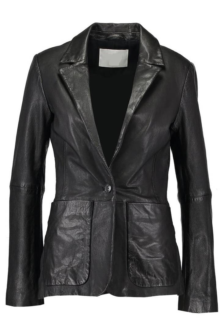 Women's genuine lambskin leather jacket motorcycle slim fit designer biker jacket-ce-237