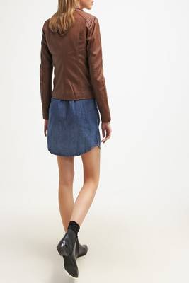 women's genuine lambskin leather biker jacket classic moto zip style premium fine 3
