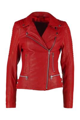 women's genuine lambskin leather biker jacket classic moto zip style premium advanced 1