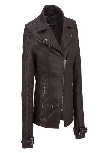 Women's genuine lambskin leather jacket motorcycle slim fit designer biker jacket-ce-245