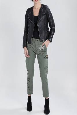 women's genuine lambskin leather biker jacket classic moto zip style exclusive modern 4