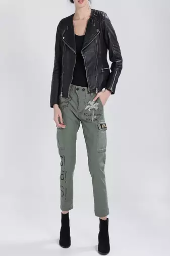 women's genuine lambskin leather biker jacket classic moto zip style exclusive modern