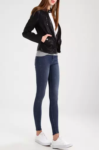 Women's genuine lambskin leather jacket motorcycle slim fit designer biker jacket-ce-247