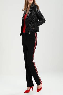 women's genuine lambskin leather biker jacket classic moto zip style exclusive authentic 2