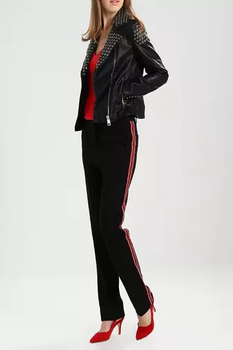 women's genuine lambskin leather biker jacket classic moto zip style exclusive authentic