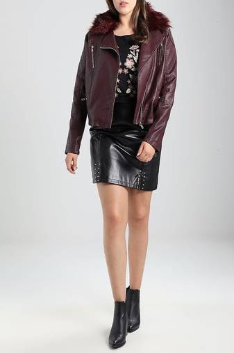 Women's genuine lambskin leather jacket motorcycle slim fit designer biker jacket-ce-249